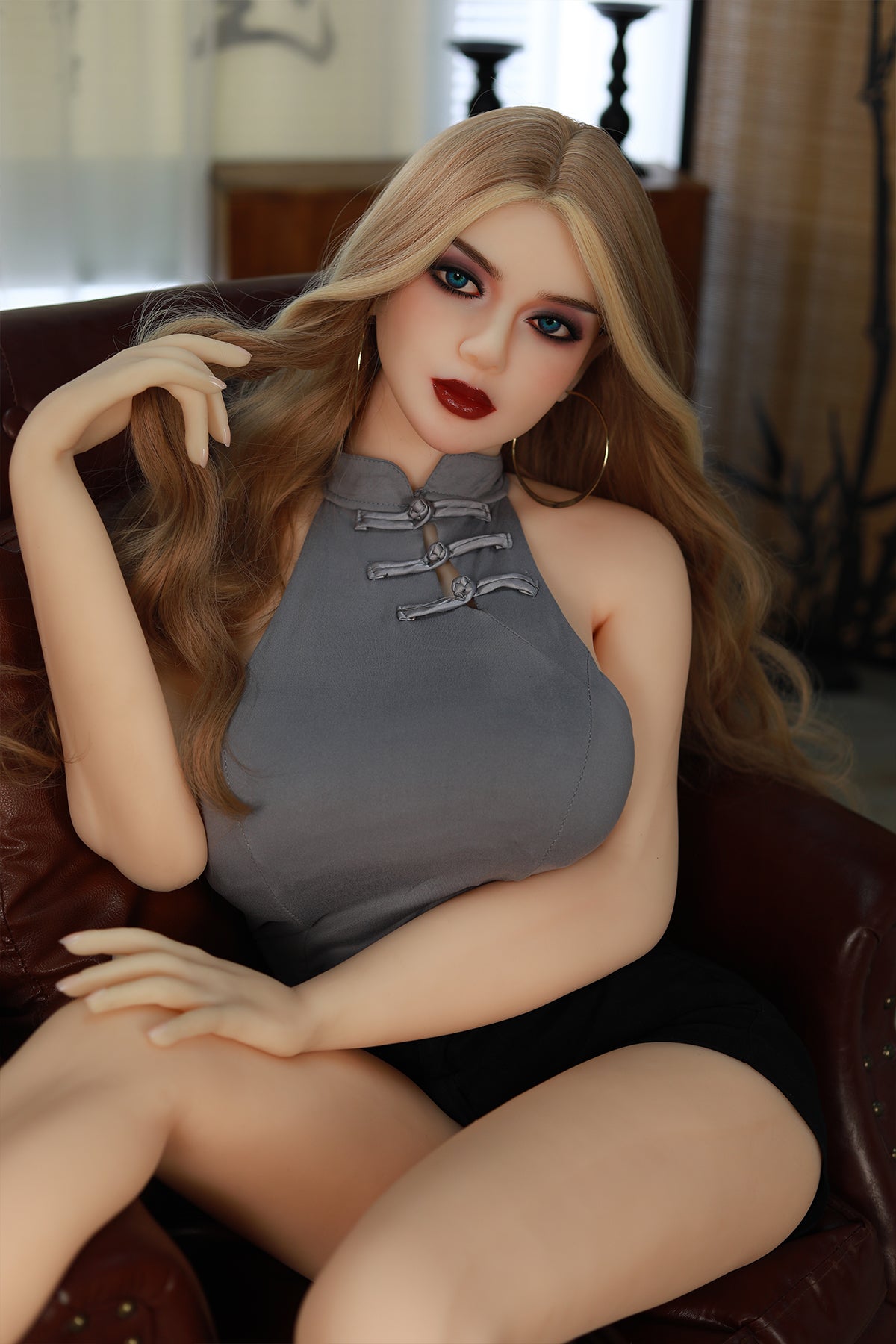 US stock/Luna 5.4ft 77 lbs/FULL TPE/Big breast